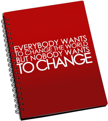 

Rangeele Inkers A5 Notebook(Everybody Wants The Change, Multicolor)