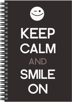

Art Emporio A5 Notebook(Keep Calm and Smile On, Multicolor)