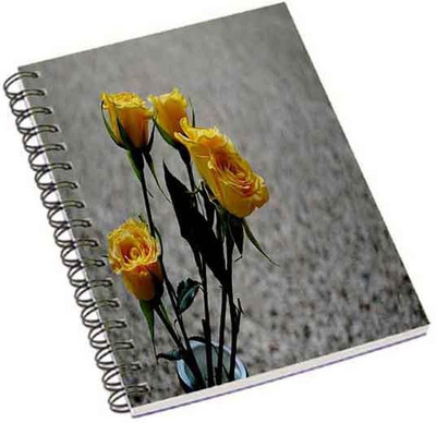 

Shopmania A5 Notebook(Yellow rose 3, Multicolor)