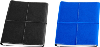 

Eco-Leatherette B5 Diary(Combo, Black, Denim Blue, Pack of 2)