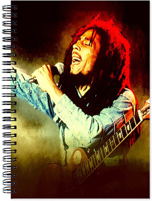

VenTechno A5 Diary(Bob Marley Wirebound Ruled Paper Sheets Personal and Office Stationary Notebooks Diary, Multicolor)
