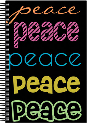

Art Emporio A5 Notebook(Peace Typo, Multicolor)