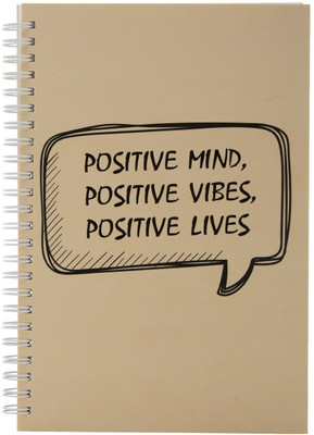 

The Crazy Me A5 Notebook(Positive Vibes Positive Life, Multicolor)