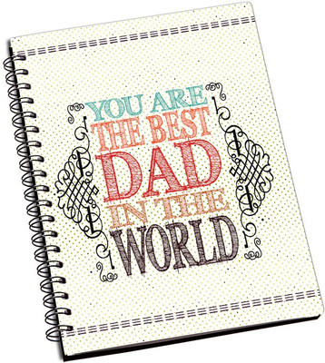 

ShopMantra A5 Notebook(You the Best Dad in the World Father's Day Cushion Cover, Multicolor)