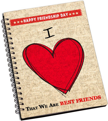 

ShopMantra A5 Notebook(I Love That We Are Best Friends Design, Multicolor)