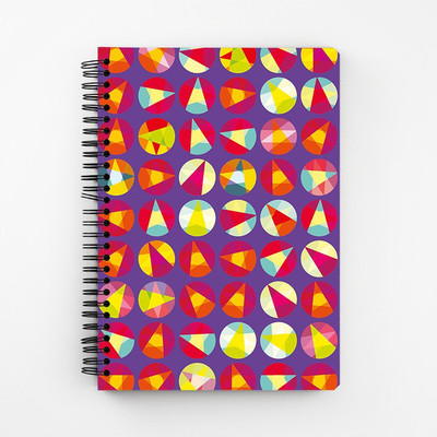 

RAYITE A5 Diary(Retro Circles, Multicolor)