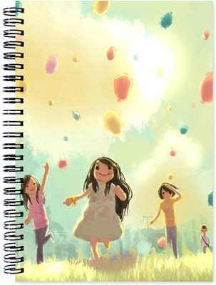 

VenTechno A5 Diary(Cute Designer Wirebound Ruled Paper Sheets Personal and Office Stationary Notebooks Diary, Multicolor)