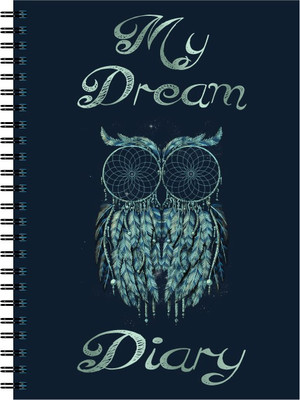 Nourish My Dream Plain Pages A5 Diary Unruled 75 Pages(Blue)