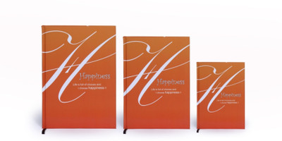 

Tiara Diaries B5 Notebook(2016-2017 Designer LA Kaarta HAPPINESS (Set of 3), Orange, Pack of 3)