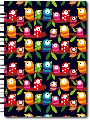 

Nourish A4 Notebook(A4 Size Plain Pages Colourful Graphic Diary, Multicolor)