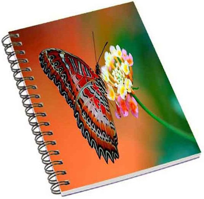 

Shopmania A5 Notebook(Butterfly, Multicolor)