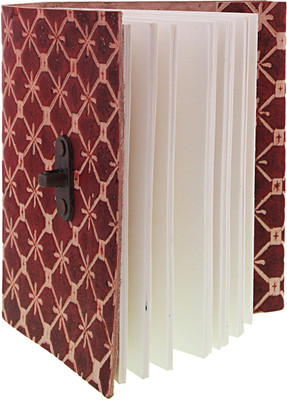 

Craft Club A6 Diary(Leather Embossed Diary With Lock, Brown)