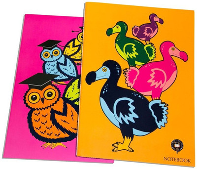 

University of Oxford A4 Notebook(Sheets, Pink, Orange, Pack of 2), Orange;pink