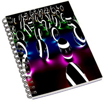 

Shopmania A5 Notebook(Light Ball, Multicolor)