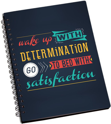 

Rangeele Inkers A5 Notebook(Goto bed With Satisfication, Multicolor)