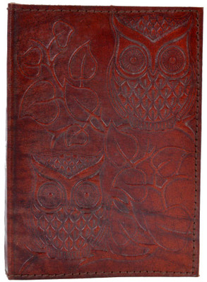 Craft Play Regular Diary(Owl Emboss With Pocket, Brown)