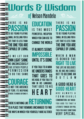 

Art Emporio A5 Notebook(Word of Wosdome - Nelson Mandela, Multicolor)