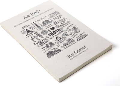 

Eco Corner A4 Writing Pad(A4 computer printable pad, Off White)
