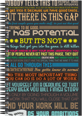 

Art Emporio A5 Notebook(Randome Quotes, Multicolor)
