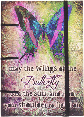 

Craft Play A5 Diary(Wings Of Butterfly Print special Binding, Multicolor)