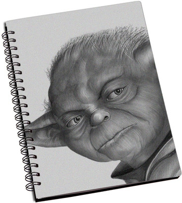 

Rangeele Inkers A5 Notebook(Master Yoda Sketch, Multicolor)