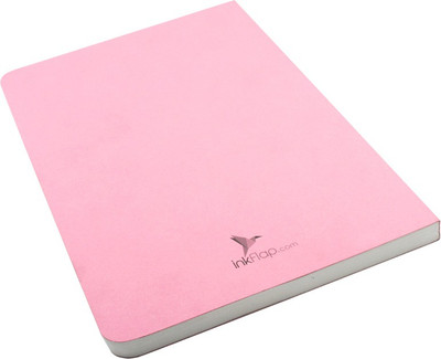 

inkFlap A5 Notebook("FlapBook" Hue Notebook Series - Plain - Baby Pink Color, Baby Pink)
