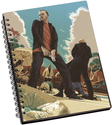 

Rangeele Inkers A5 Notebook(Breaking Bad Jesse Gun, Multicolor)