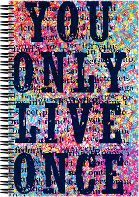 

Art Emporio A5 Notebook(You Only Live Once, Multicolor)
