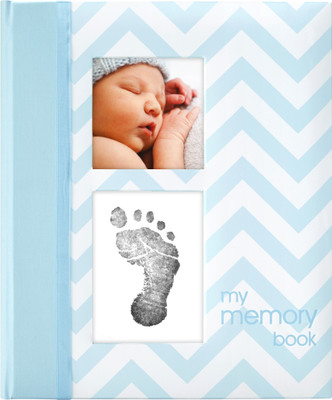

Pearhead A5 Planner/Organizer(Chevron Baby Book - Blue, Blue)