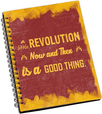 

ShopMantra A5 Notebook(Revolution Is A Good Thing Notebook, Multicolor)