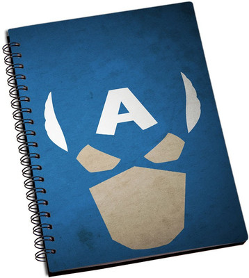 

Rangeele Inkers A5 Notebook(Captain America Minimals art work, Multicolor)