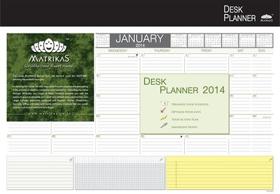 

Matrikas A3 Desk Planner(Desk - 2014, Multicolor)
