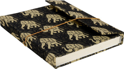 

Lal Haveli Regular Diary(Handmade Paper Silk Cover Office Diary Notebook Journal Book With Pen, Green)