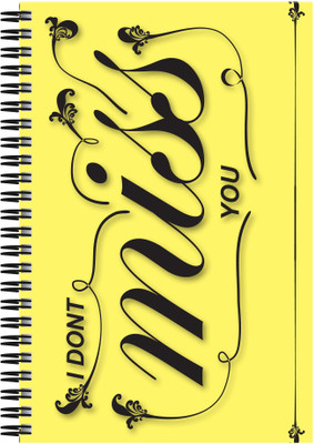 

Art Emporio A5 Notebook(I dont Miss You, Multicolor)