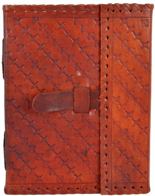 

Craft Club A5 Diary(craft club leather notebook with belt, Brown)