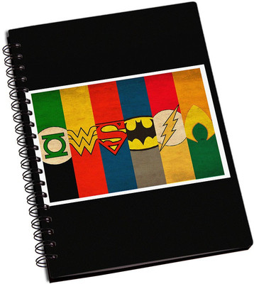 

Rangeele Inkers A5 Notebook(Superheroes Logos, Multicolor)