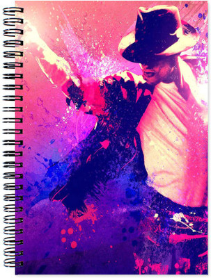

VenTechno A5 Diary(Michael Jackson Wirebound Ruled Paper Sheets Personal and Office Stationary Notebooks Diary, Multicolor)