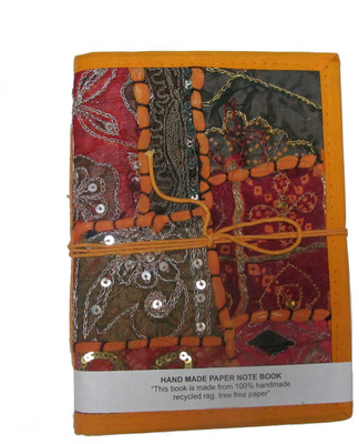 

Craft Expo A5 Diary(Handmade Diary With Orange Border (8x6x0.8 Inches), Multicolor)