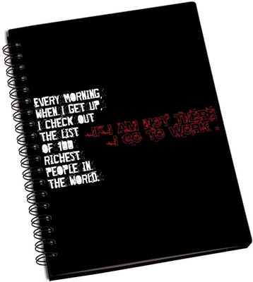 

Rangeele Inkers A5 Notebook(Wake Up And Work, Multicolor)