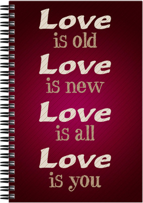 

Art Emporio A5 Notebook(Love is You, Multicolor)