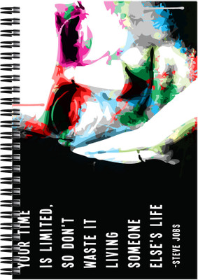 

Art Emporio A5 Notebook(Steve Jobs - Your Time is Limited, Multicolor)
