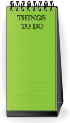 Nourish Desktop Standing Things To Do List Green Regular Planner/Organizer Ruled 50 Pages(Green)