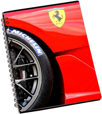 

Rangeele Inkers A5 Notebook(Ferrari Car Wheels, Multicolor)