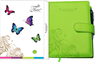 

Tiara Diaries A5 Journal(Pregnancy Journal cum planner & record book, Lime Green)