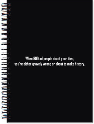 

VenTechno A5 Diary(Inspire / Motivational Covered Wirebound Ruled Paper Sheets Personal and Office Stationary Notebooks Diary, Multicolor)