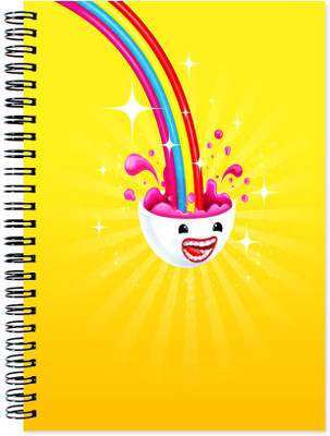 

VenTechno A5 Diary(Abstract Wirebound Ruled Paper Sheets Personal and Office Stationary Notebooks Diary, Multicolor)