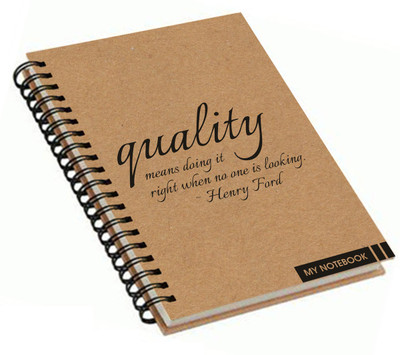 

Paper Plane Design A4 Notebook(Paper Plane Design, Khaki)