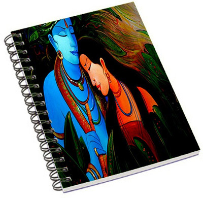

Shopmania A5 Notebook(radha krishna Art 1, Multicolor)