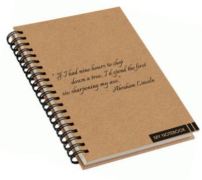 

Paper Plane Design A4 Notebook(Paper Plane Design, Khaki)