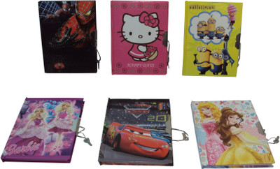 

Parteet Regular Diary(Set of 6, Multicolor, Pack of 6)
